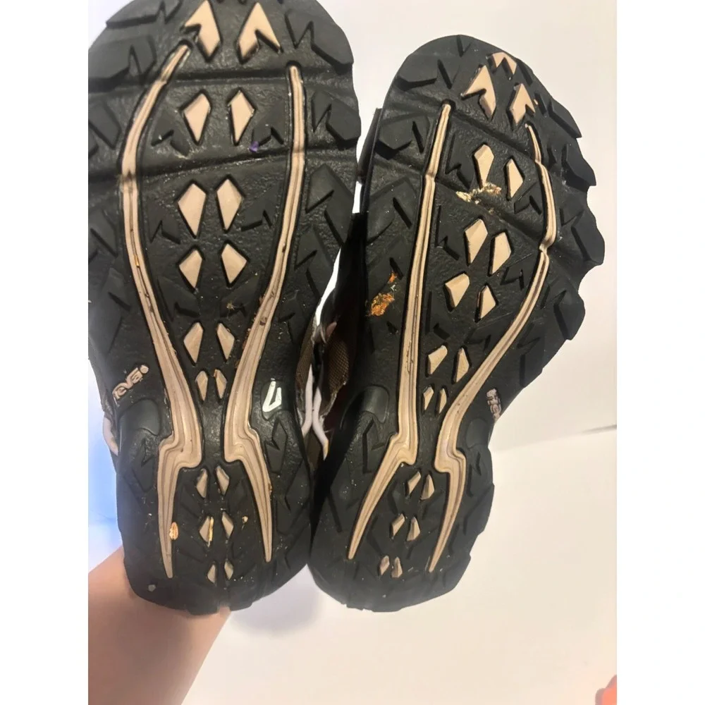 Teva Mens Forebay‎ Sport Sandals Brown Bungee Cord Hiking Trail Hook Loop Shoe 8